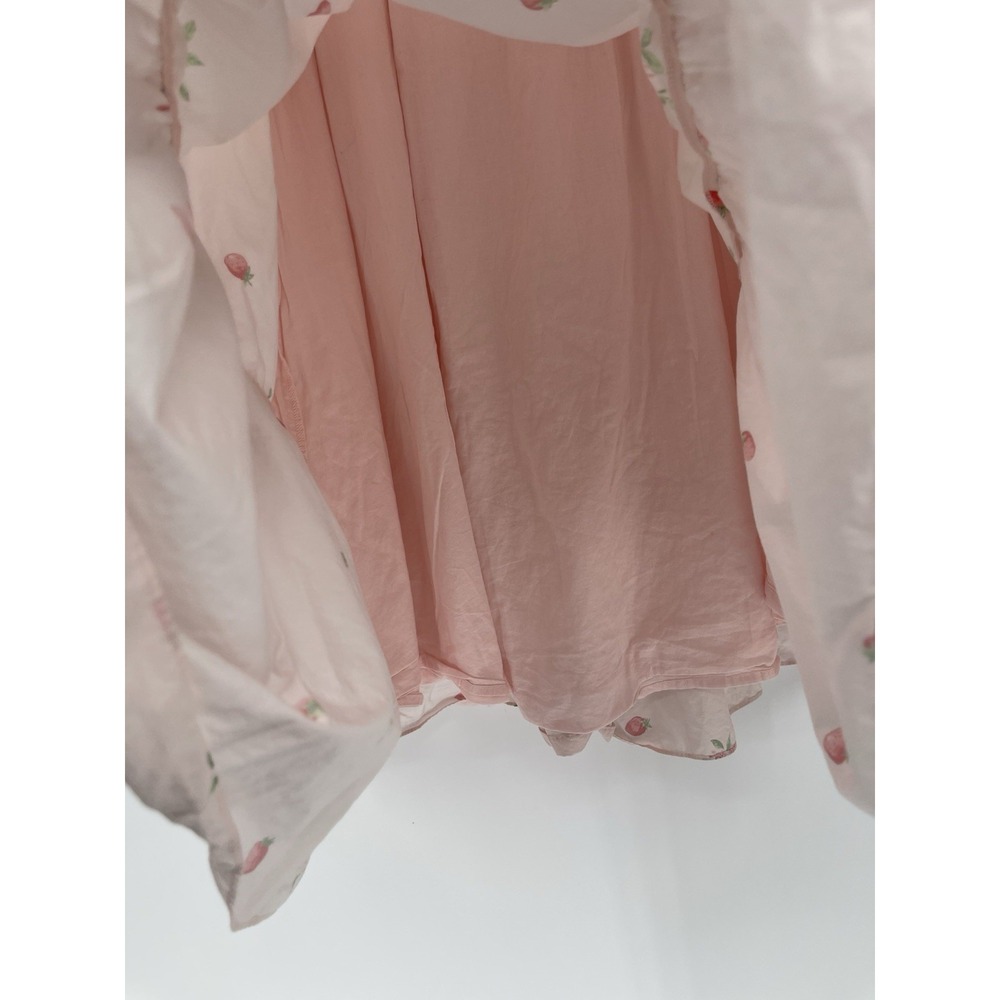 Rachel Parcell Tiered Pink Strawberry Skirt Pull-on XS - Picture 6 of 7